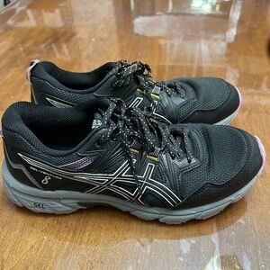 ASICS Women's Black and Gray Gel Athletic Shoes